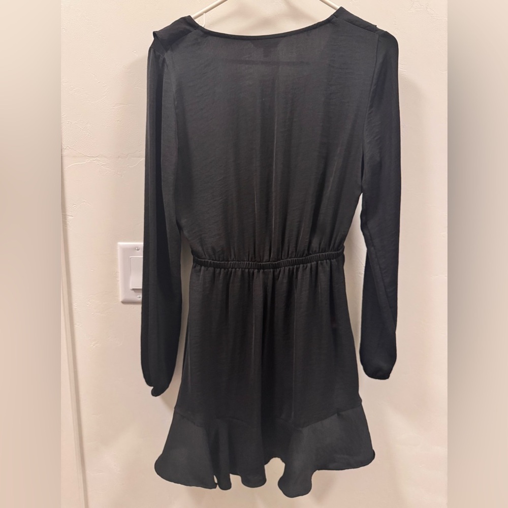 Express Black Ruffle Mini Dress - Picture 3 of 3